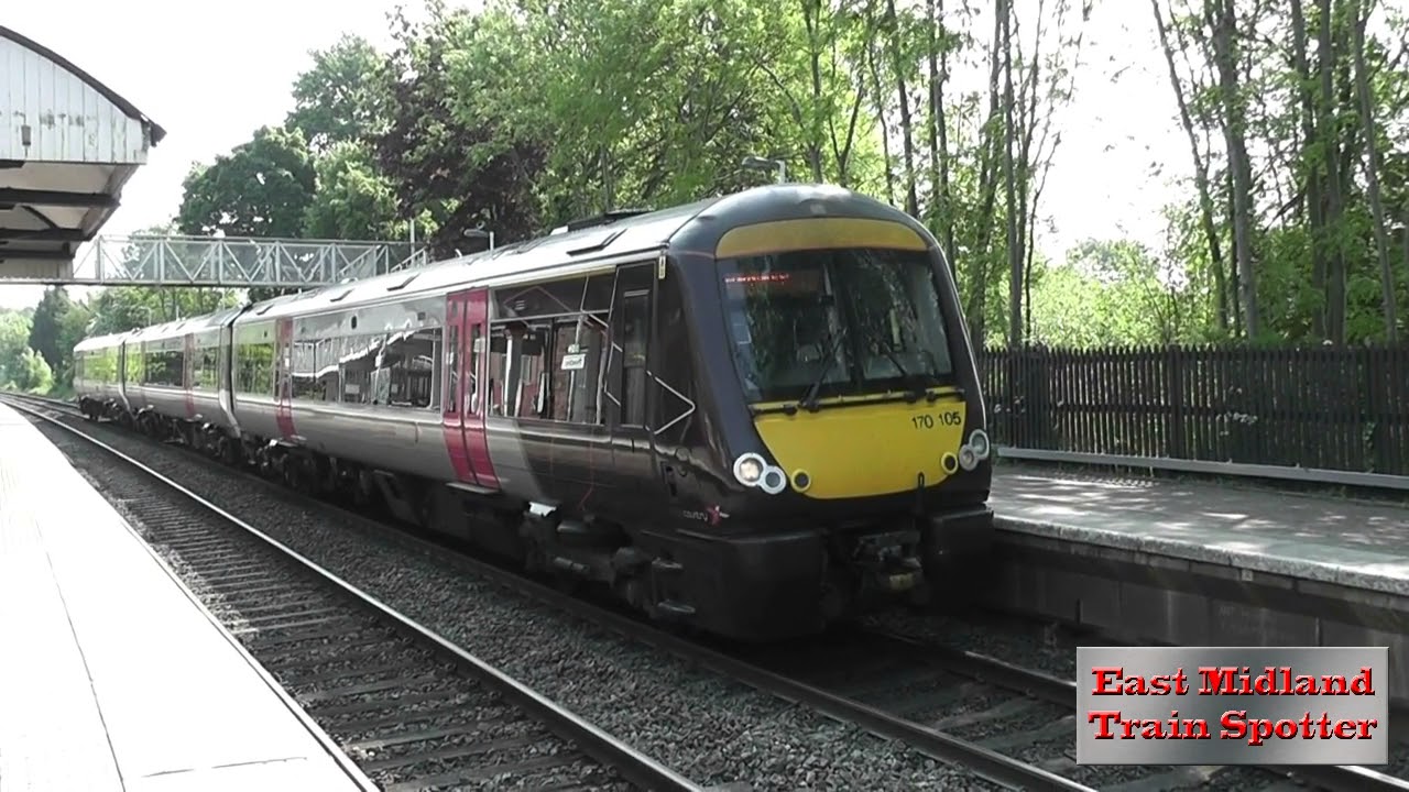 Hinckley Station CrossCounty high speed trains Heauy goods train 21-5-18
