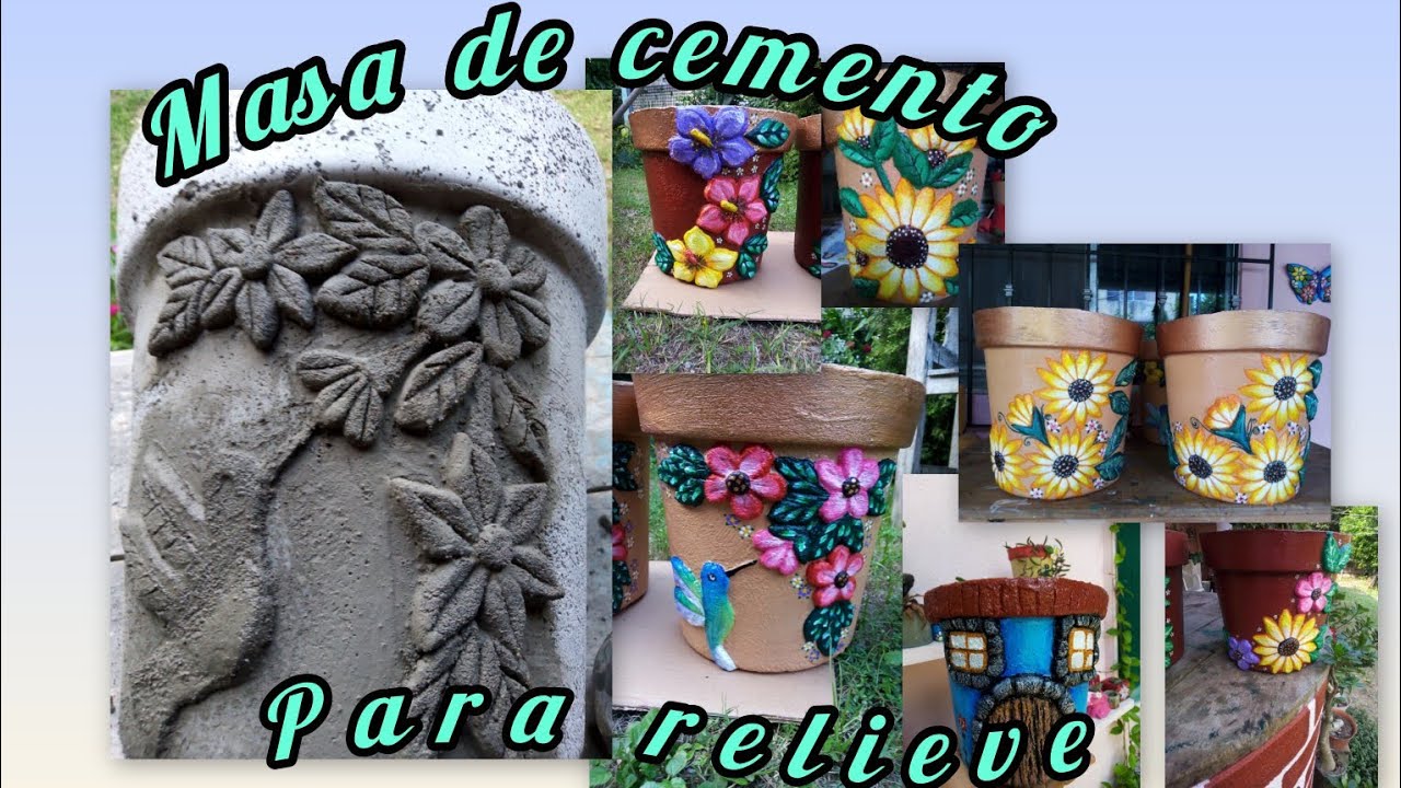 Como hacer masa de cemento para relieve