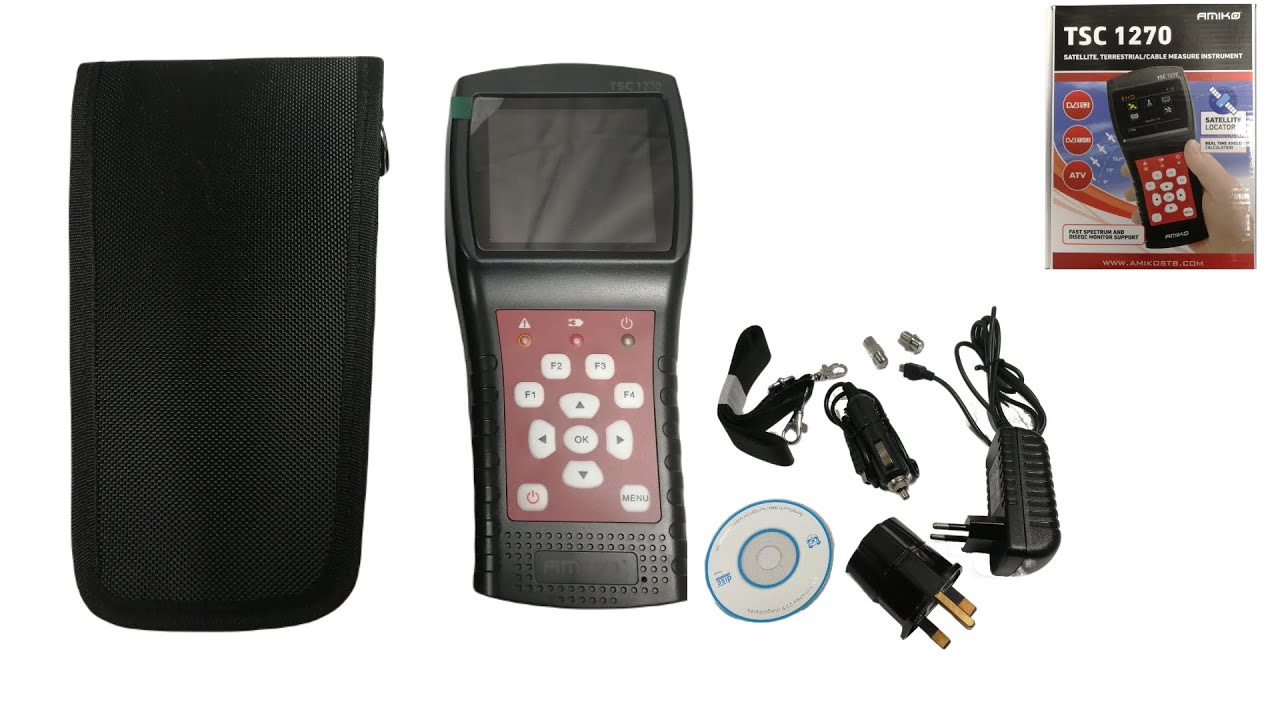 Amiko TSC1270 Satellite Terrestrial and Cable Finder Meter DVB-S S2 T T2 C #cable #terrestrial #diy