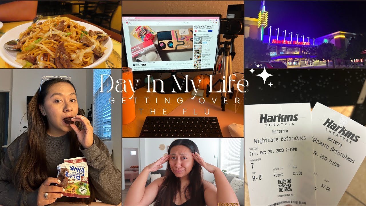 DAY IN MY LIFE | GETTING OVER THE FLU, MOVIE NIGHT, SCHOOL INFO