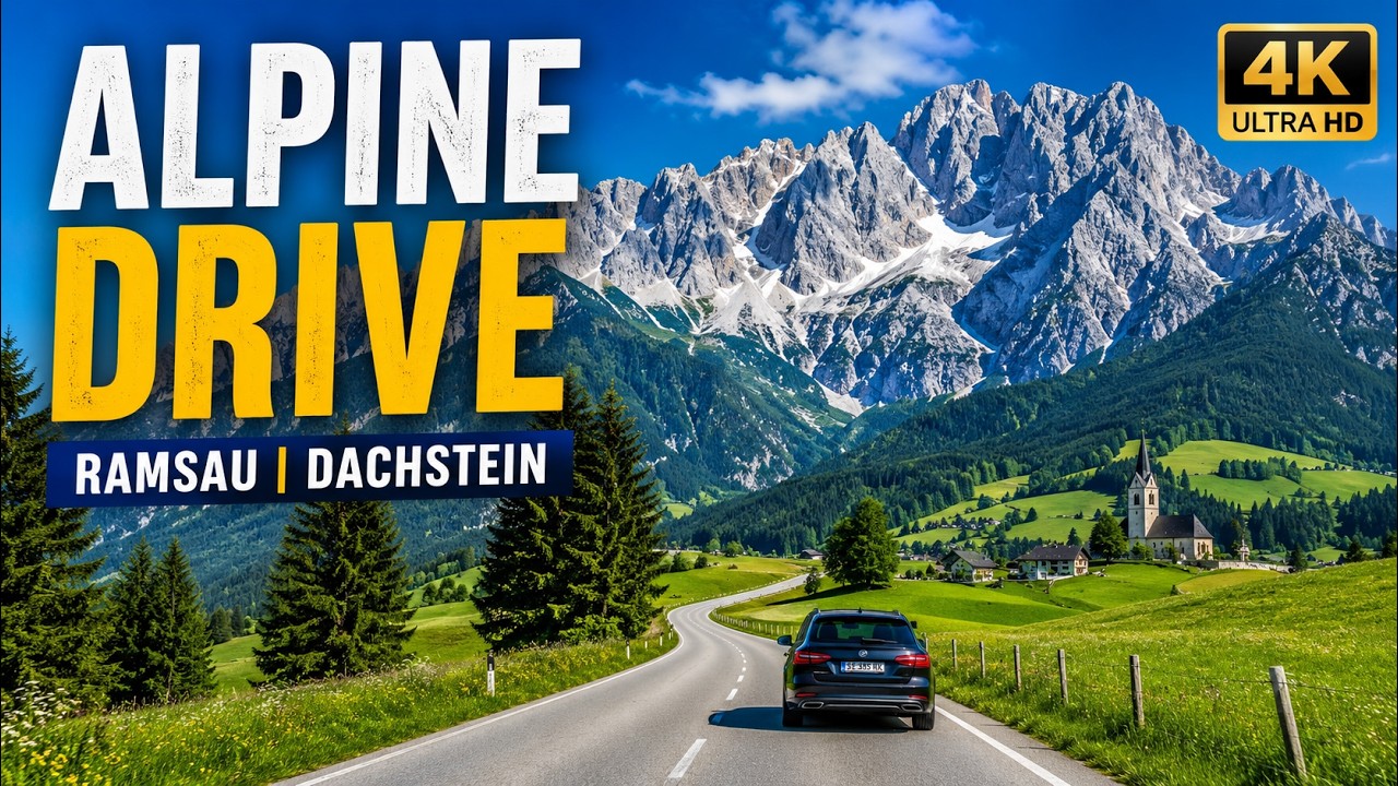 Driving Dachstein I Ramsau - Spectacular Alpine Drive & Mountain Views in 4K! 🇦🇹