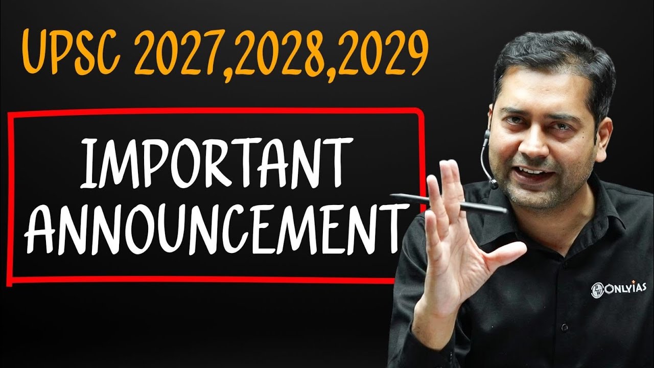 Important Announcement for UPSC Aspirants!😱 || UPSC Wallah