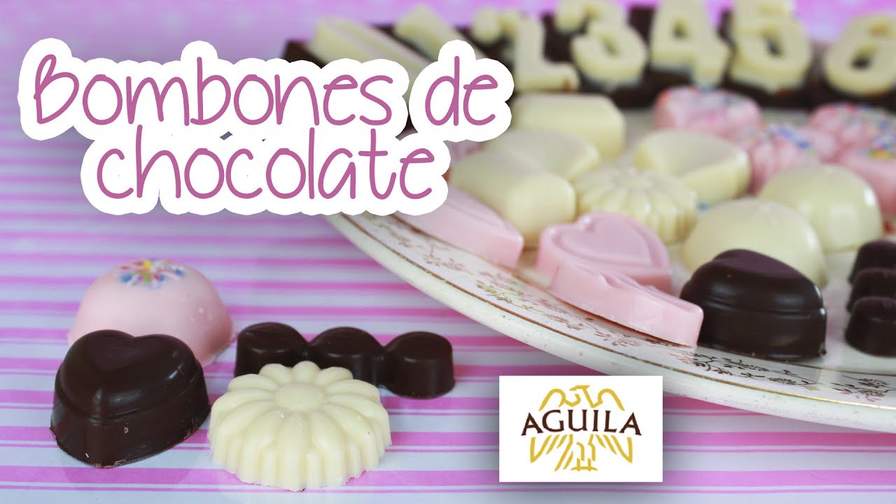 BOMBONES DE CHOCOLATE ¡MUY FÁCILES! Receta para niños AGUILA MOLDEO │ Vainilla Crocante