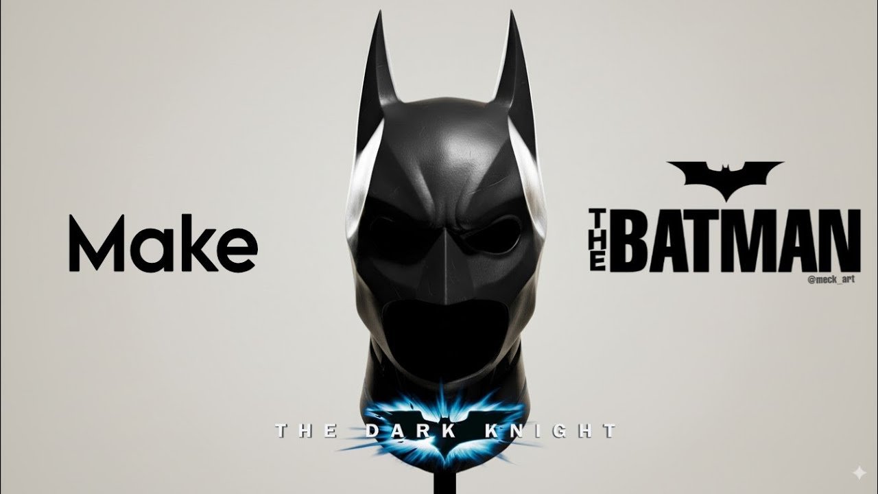 Make DARK KNIGHT COWL from Cardboard | Full Batman Mask with Templates | Full Dark Knight Cowl