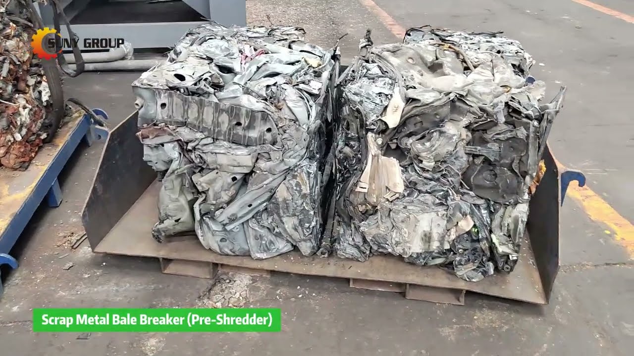 Scrap Metal Bale Breaker | Pre-Shredder for Efficient Metal Recycling
