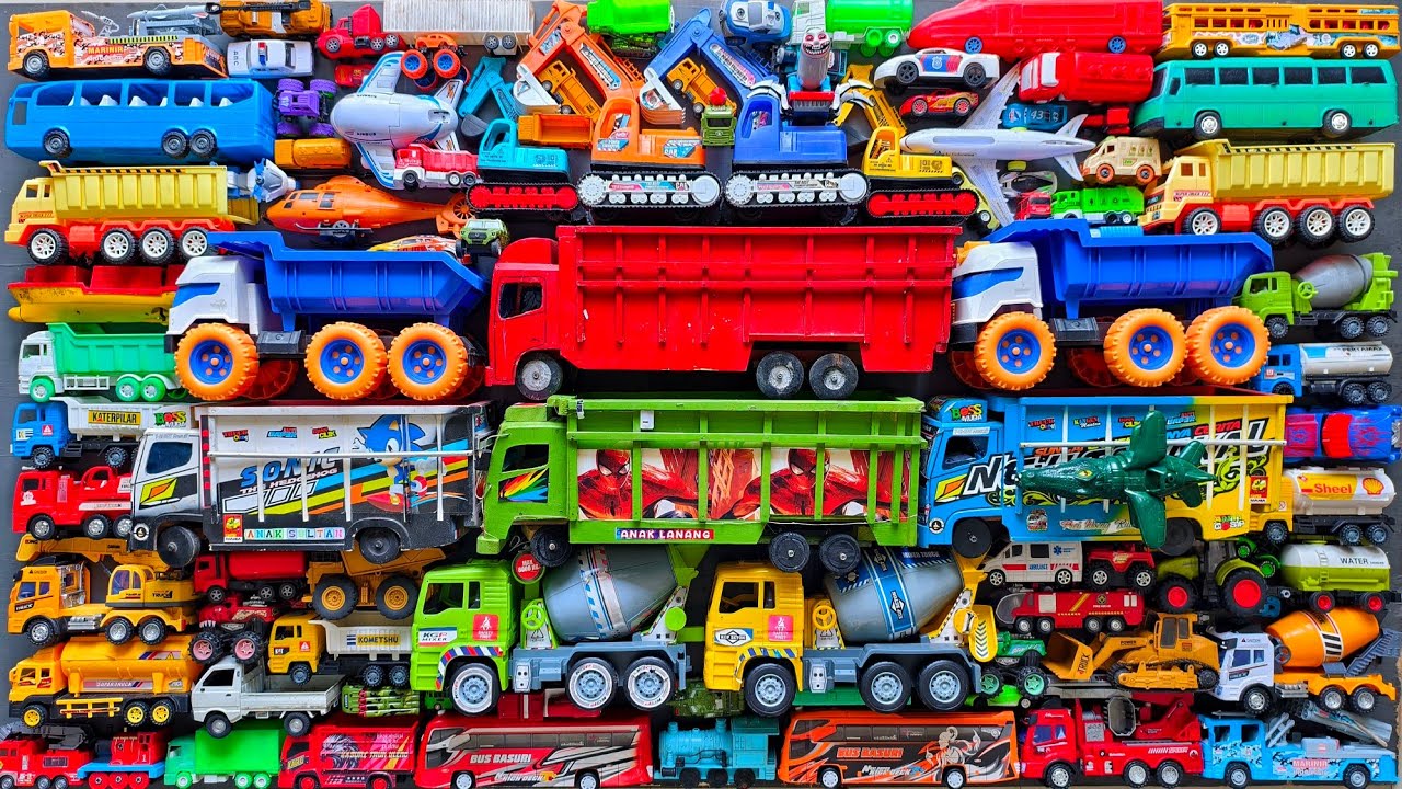 Mobil Mobilan Truk Oleng , Mobil Truk Molen, Mobil Balap, Truk Pasir, Excavator, Mobil Roket, Damkar