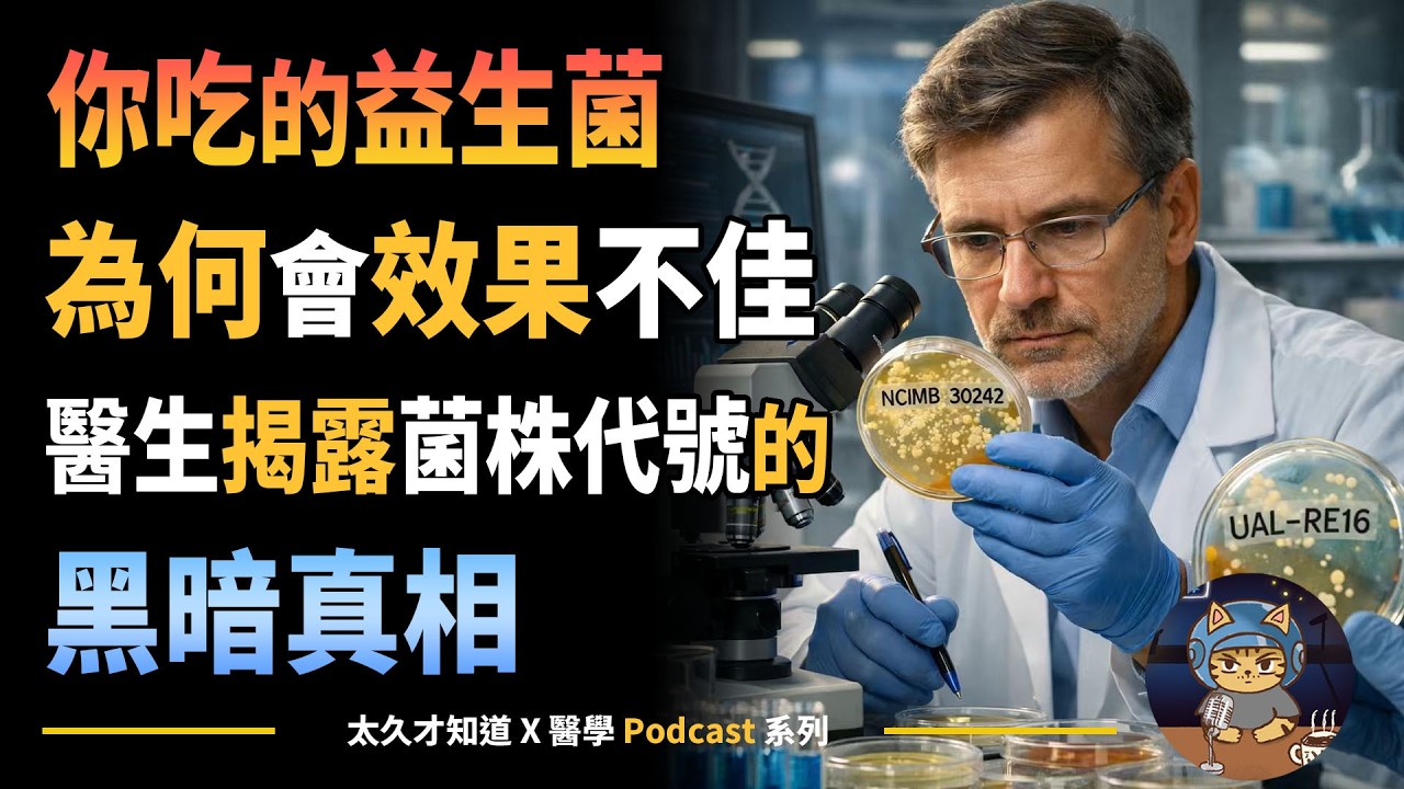 你吃的益生菌，為何會效果不佳？醫生揭露菌株代號的黑暗真相