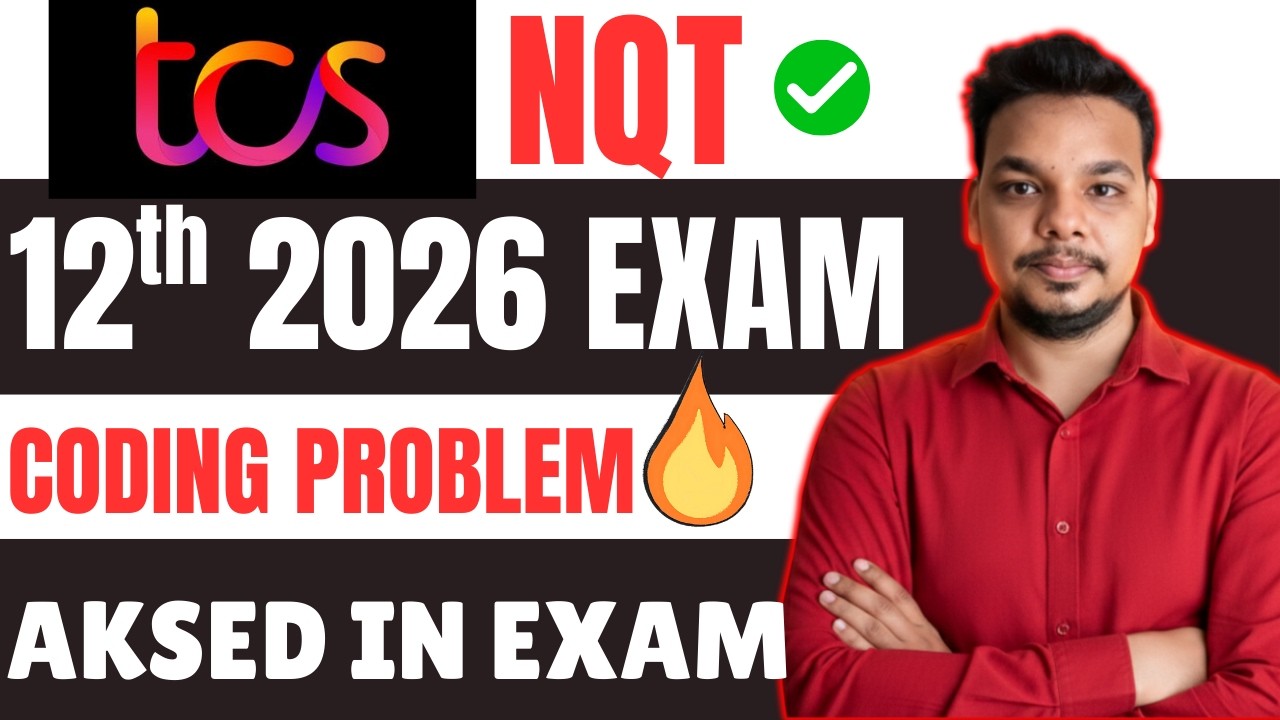 Actual TCS NQT Coding Question Asked | TCS NQT Coding Questions 2026 | Previous Year Preparation