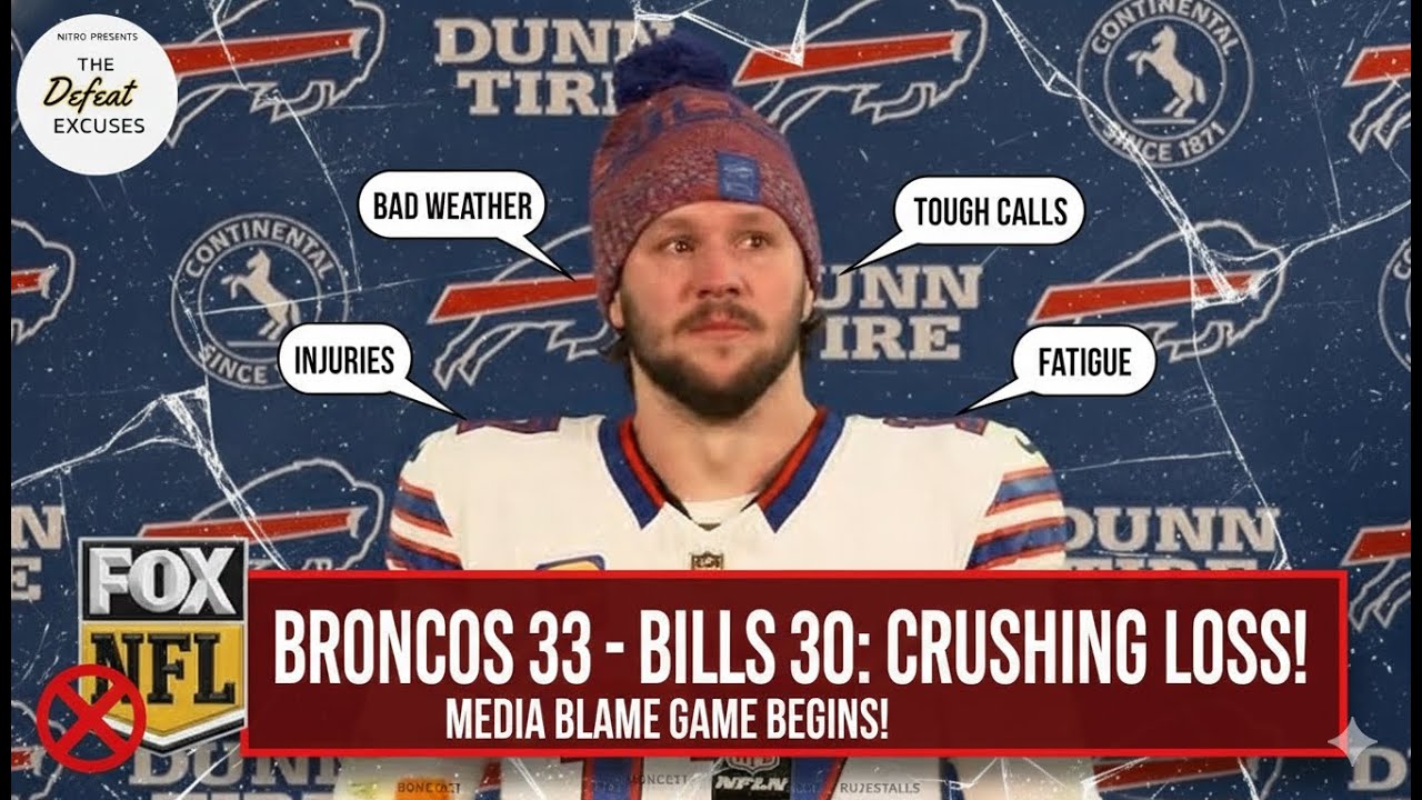 Josh Allen's Shocking Performance vs. Broncos: Double Standards? Media Excuses vs. Lamar Critique!