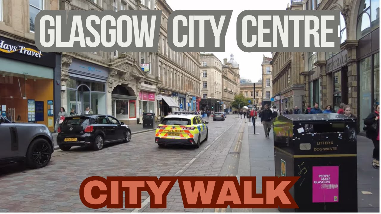 Walking Around Glasgow City Centre | 4K City Tour & Street Views