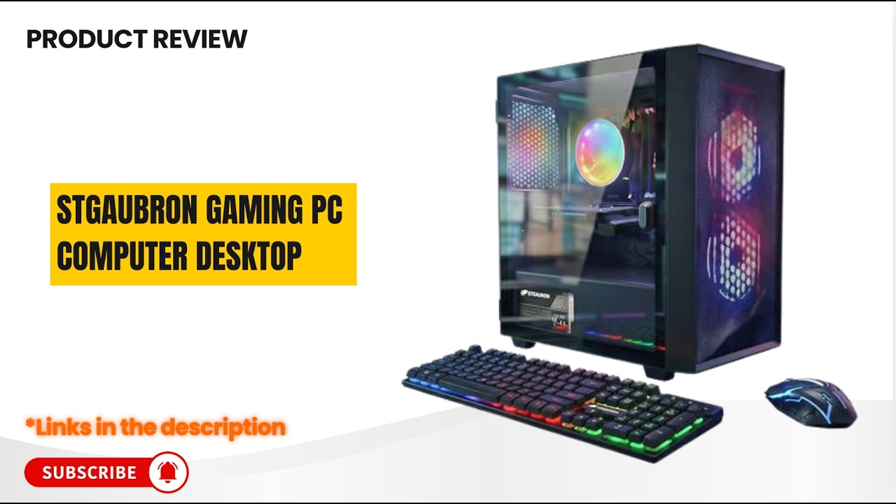 STGAubron Gaming PC Review | Intel i5 + RX 550 | 16GB RAM Budget Gaming Desktop Tested!