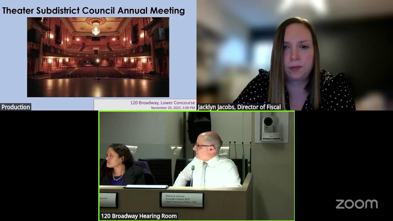 November 20th, 2025: Theater Subdistrict Council Annual Meeting
