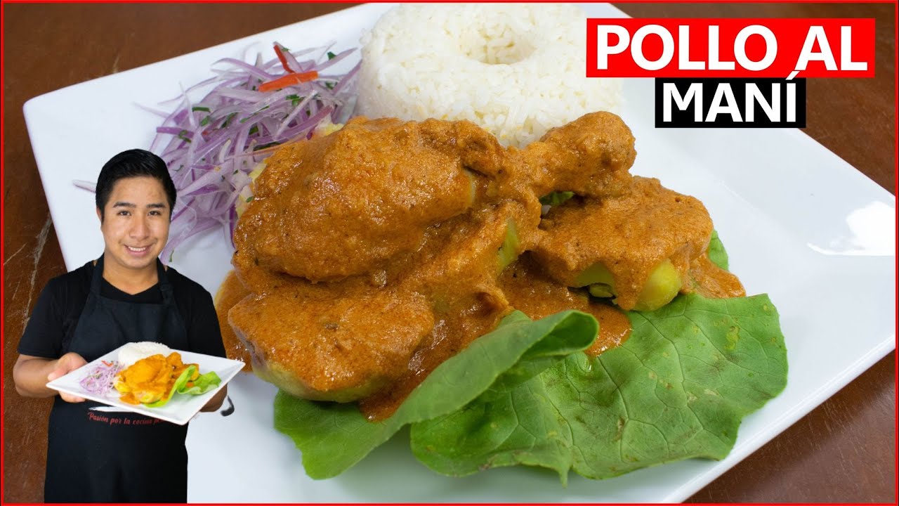 Como preparar POLLO CON MANI rápido y fácil | COMIDA PERUANA