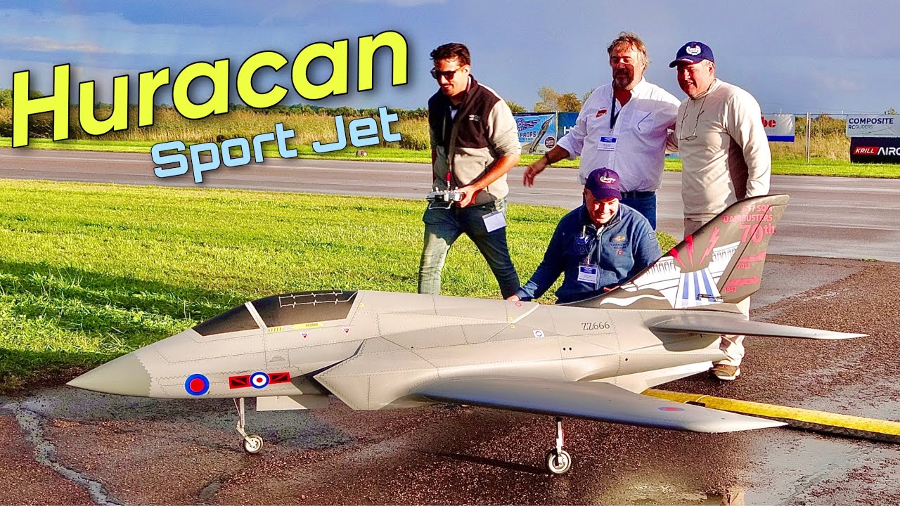 Удивительная демонстрация полета XL RC Huracan Sport Turbine Jet