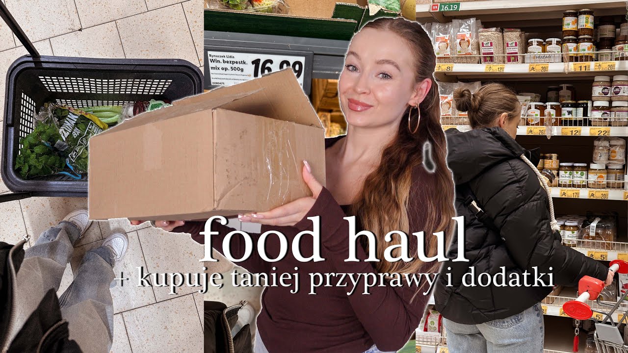 CHODŹ ZE MNĄ NA ZAKUPY SPOŻYWCZE! + HAUL Z TANIMI PRZYPRAWAMI I DODATKAMI| FOOD HAUL