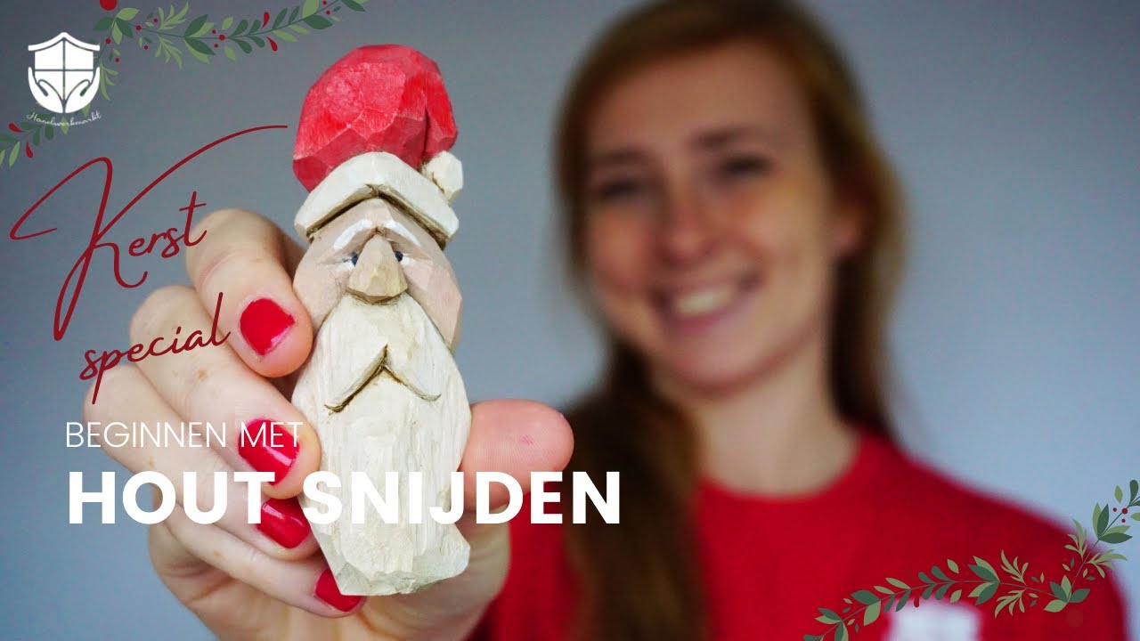 Kerstboom decoratie houtsnijden | Kerstman | Whittling | Online Creamarkt