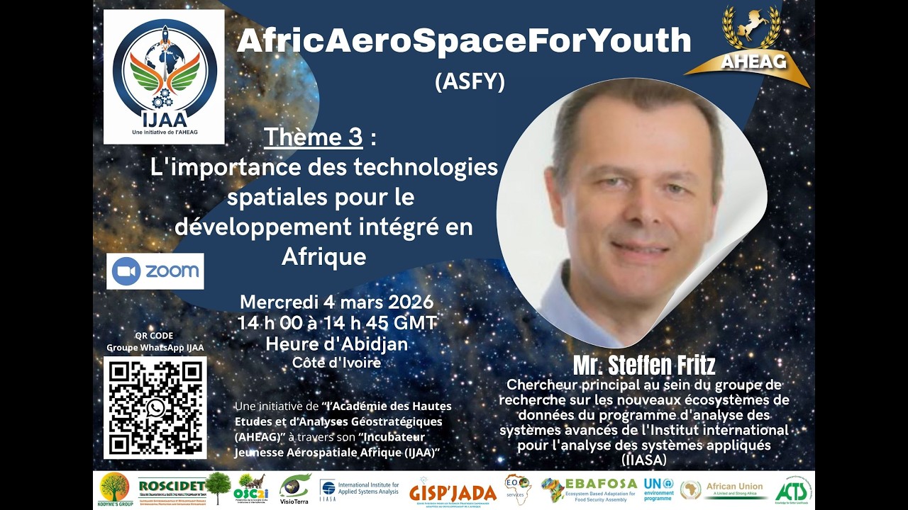 Importance des technologies spatiales pour le développement en Afrique - Steffen FRITZ (IIASA)