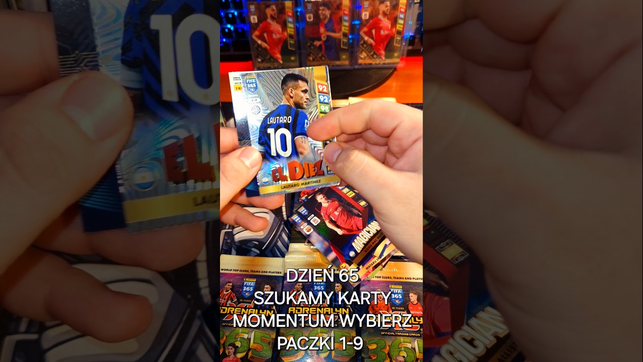 DZIEŃ 65 SZUKAMY KARTY MOMENTUM! PANINI FIFA 365 2025 #momentum #panini #fifa365 #hit  #unboxing