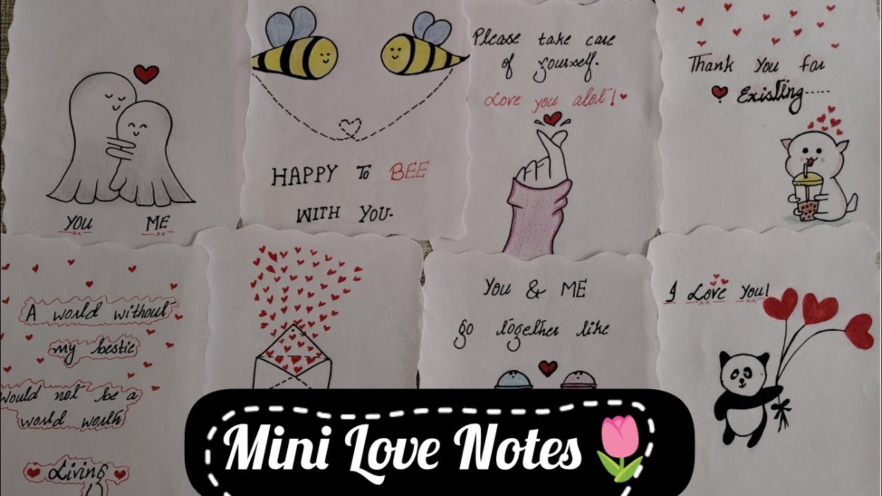 Customize Cute Mini love notes😍❤️ for him| Miss UT 💕|| #Cute gift #Lovenotes
