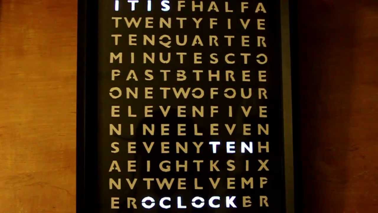 A word clock powred by Arduino / ATmega328