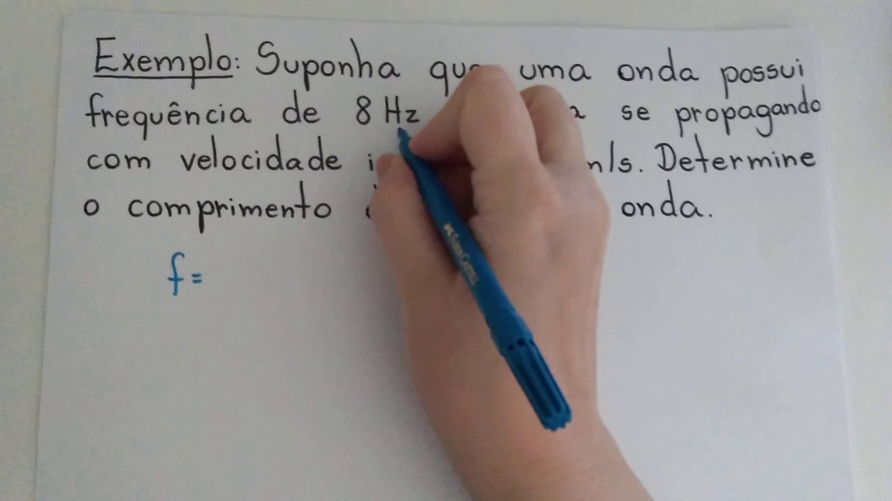 Como calcular velocidade de propagação de onda