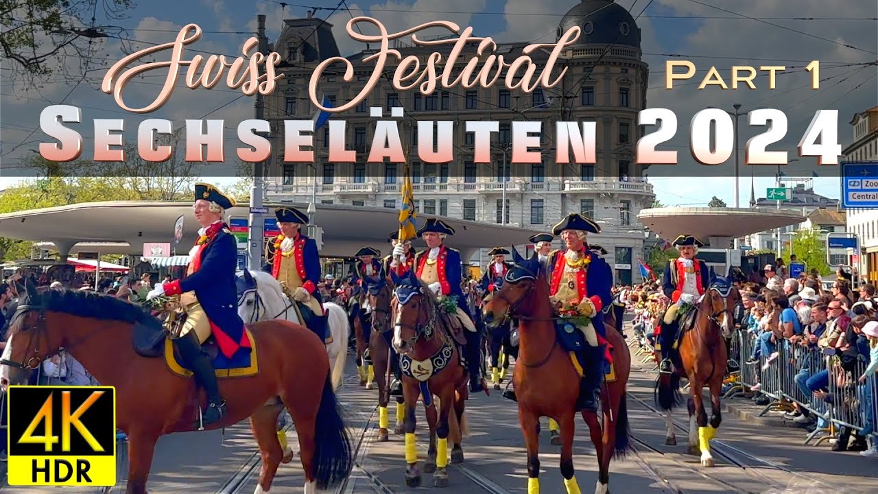 Весеннее зрелище в Цюрихе: парад Sechseläuten 2024. Часть 1 🇨🇭 Швейцария
