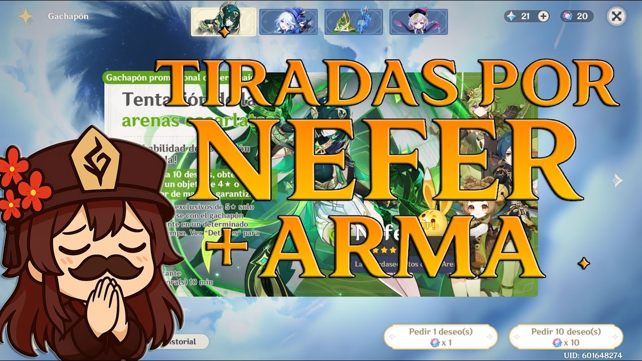 🎯 TIRADAS POR NEFER 💜 Y SU ARMA ⚔️ | ¿BENDICIÓN O DOLOR? 😭✨ | GENSHIN IMPACT