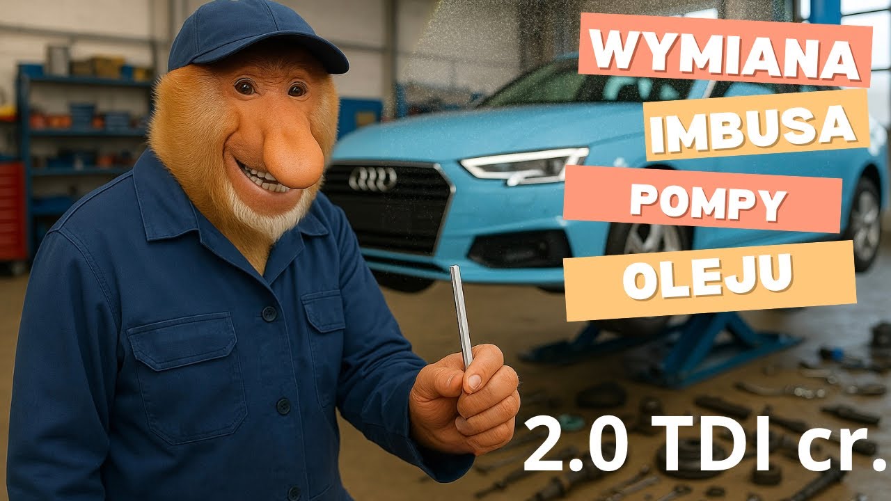 Audi A4/A5/Q5 B8 2.0 tdi Cr CAGA - Wymiana zabieraka (imbus) pompy oleju / Oil pump drive replace
