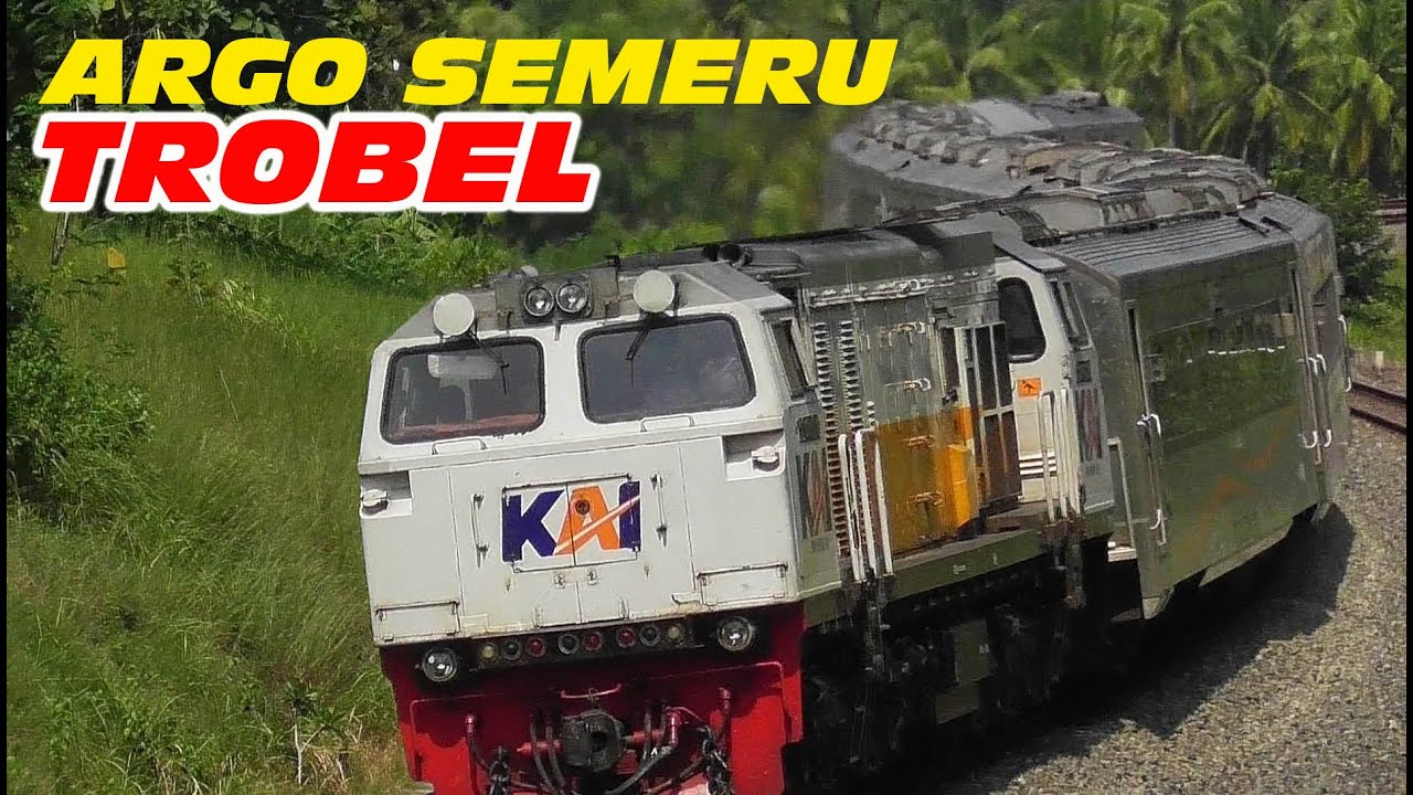 TERKEJUT MELIHAT ARGO SEMERU KEPAYAHAN MELINTAS di kelok Mertan karena Loko CC2061318 loss power