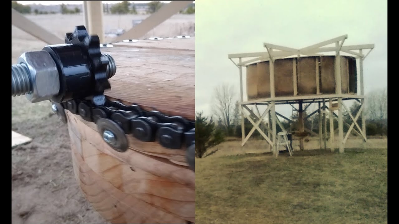'Plan D'.  Right-angle roller chain & sprocket drive.