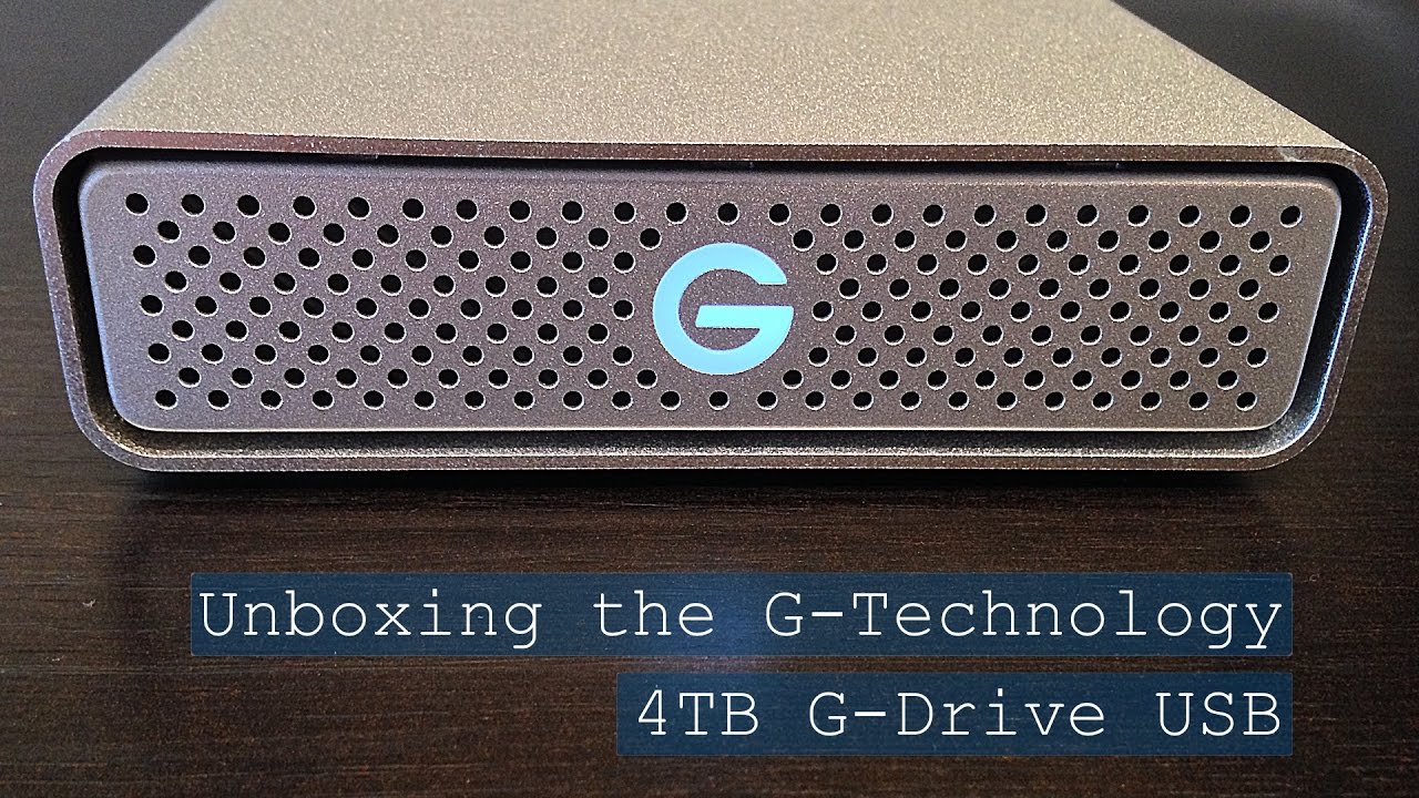 Unboxing the G-Technology 4TB G-Drive USB external hard drive from Western Digital.