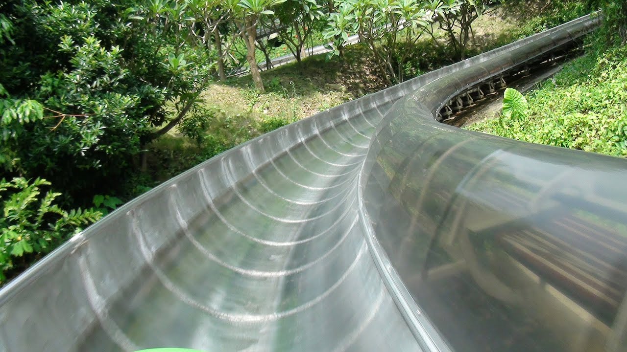 Bobkart Ride POV Powered Alpine Slide Roller Coaster Knight Valley China