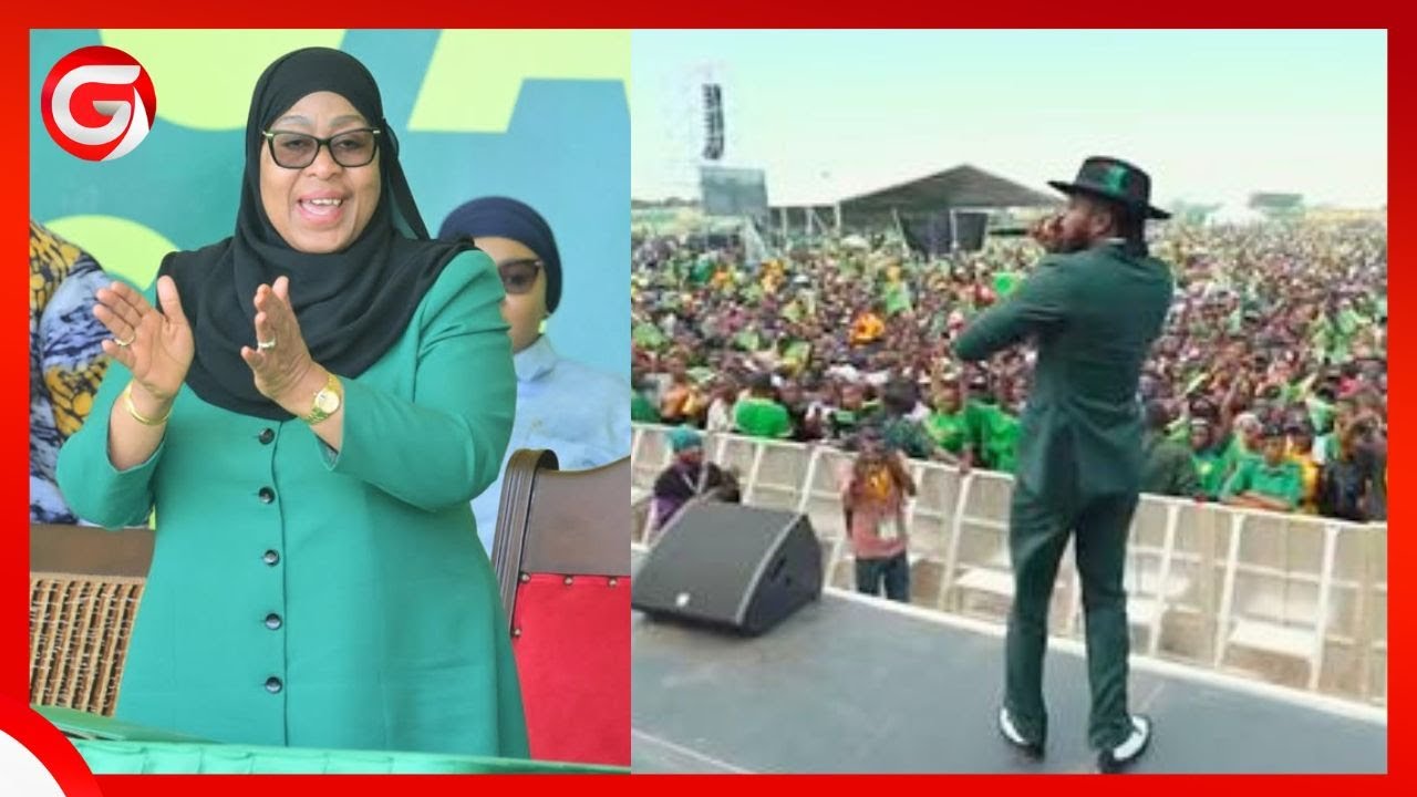 DIAMOND AIBUKIA MBEYA - APIGA SHOO ya KIBABE DOKTA SAMIA AKIWASILI UWANJANI...