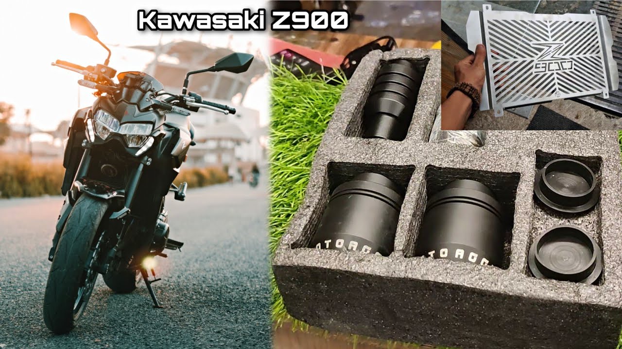 Installing all accessories on my KAWASAKI Z900 Bs6❤️|fully loaded|Cost? #kawasaki #accessories #z900