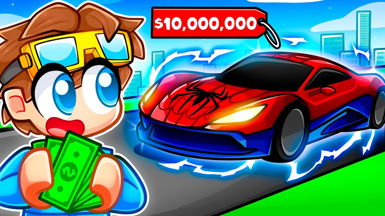 Суперкар Человека-паука за 1 против 10 000 000 долларов в Roblox! (Driving Empire)