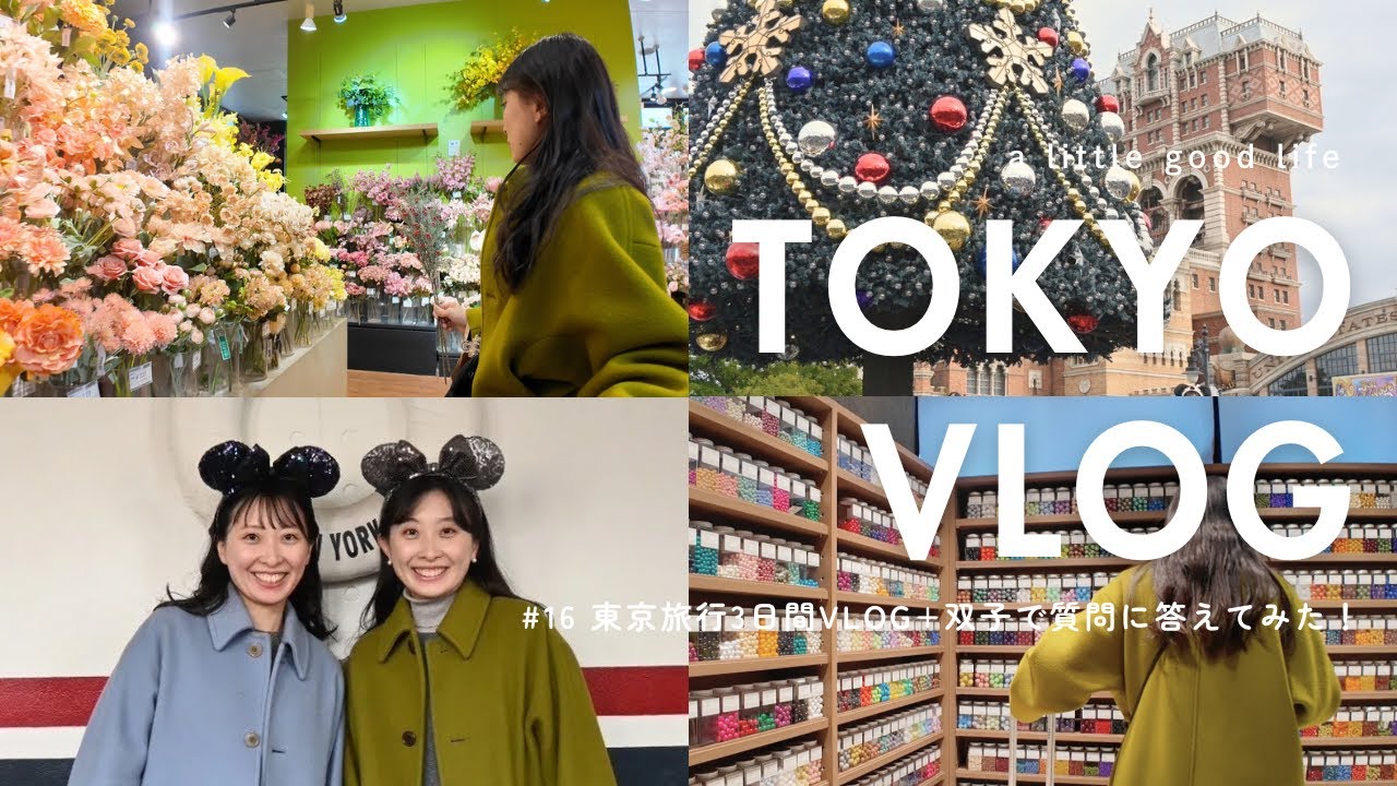 【クリスマスディズニー】naomio2人で行くクリスマスディズニー🎄東京観光🗼双子のQ＆A💭