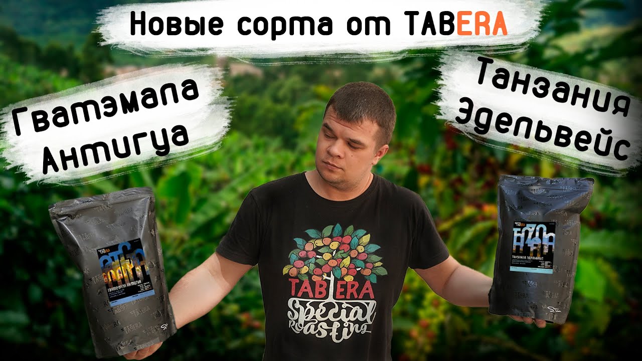 Новинки от TABERA: Зерновой кофе Гватемала Антигуа и Танзания Эдельвейс!