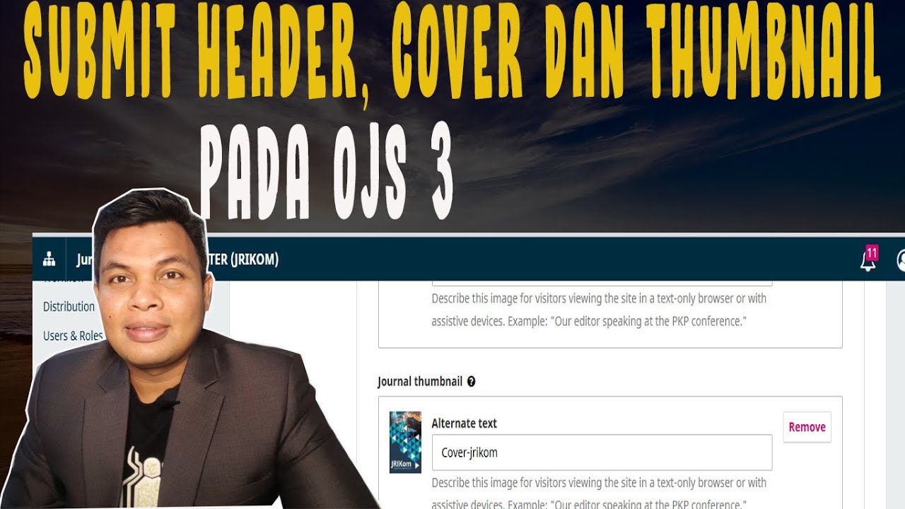 CARA UPLOAD GAMBAR HEADER, COVER DAN THUMBNAIL DI OJS 3