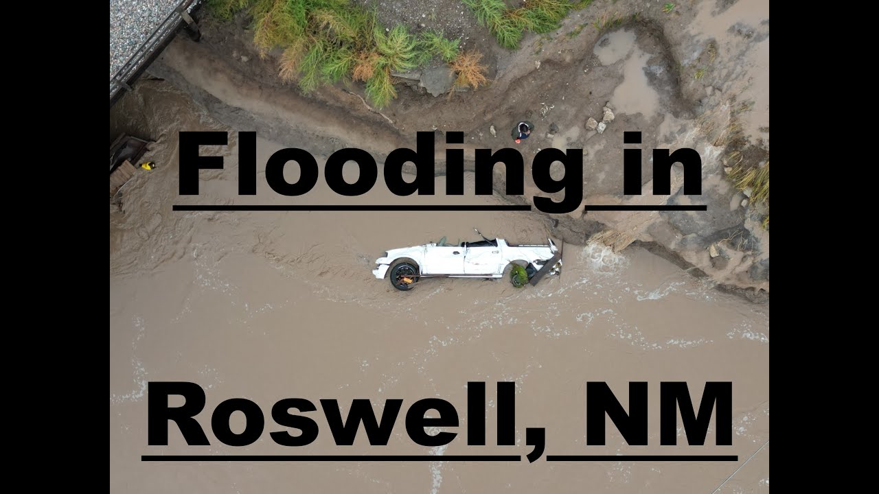 Roswell, New Mexico Flood 10/2024. A 100 year flood.  Natural Disasters.