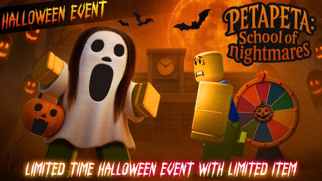 PETAPETA-roblox SCHOOL OF NIGHTMARES NEW EVENT AND NEW MAP! - halloween #FedeplaysYT #roblox 