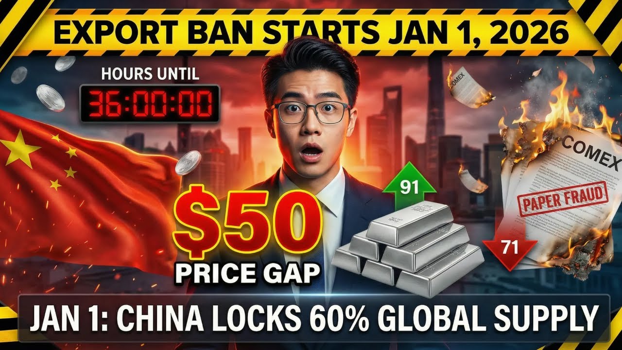 CHINA CUTS SILVER: $50 Price Gap Exposes The Paper Market Lie (2026 Jan 1)