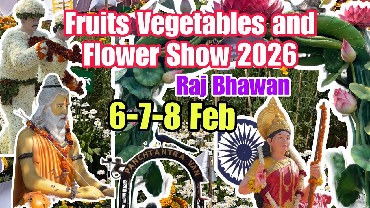 Annual Flower 2026 || Lucknow's Fruits Vegetables and Flower Show 2026 || Raj bhawan Lucknow | Full