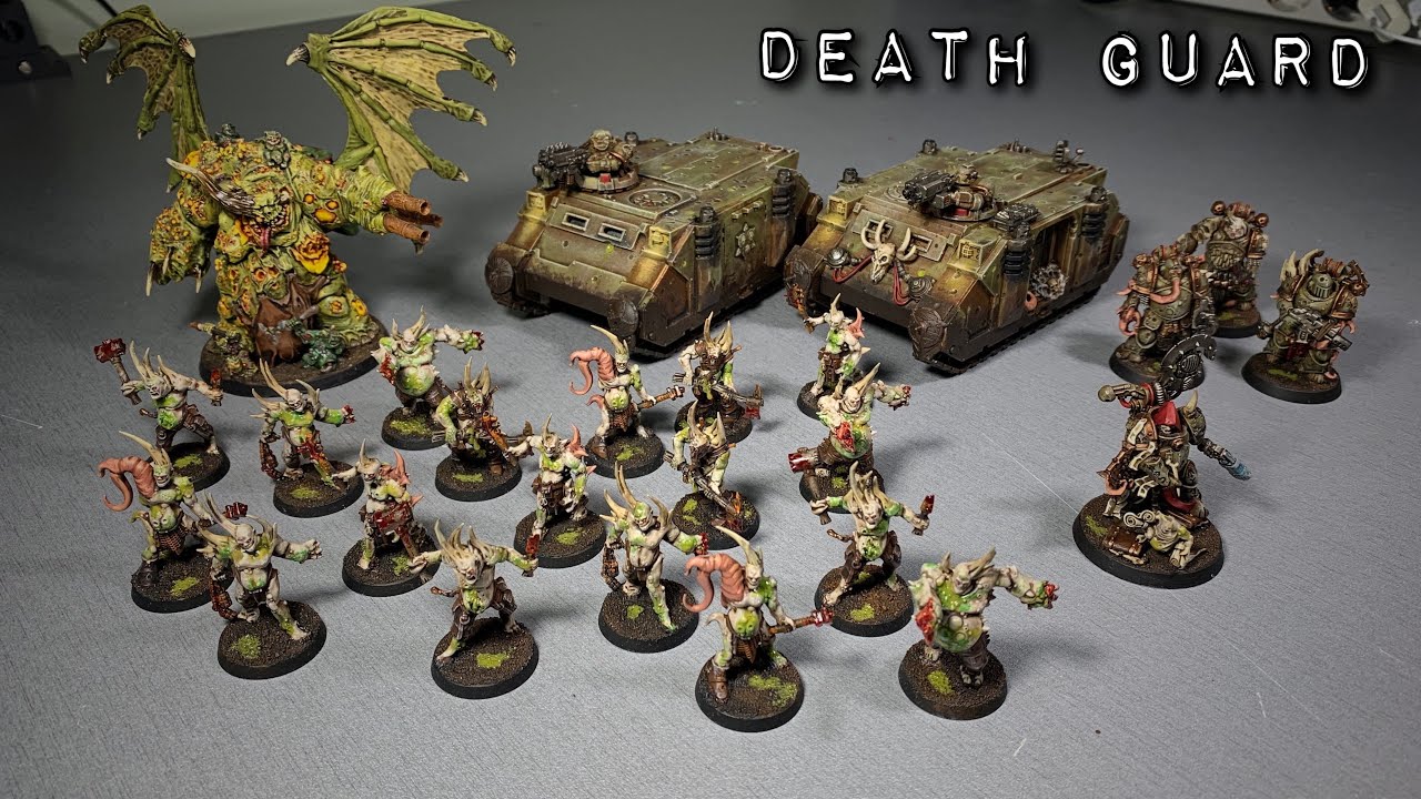 DEATH GUARD (Сборка армии гвардии смерти; Warhammer 40000)
