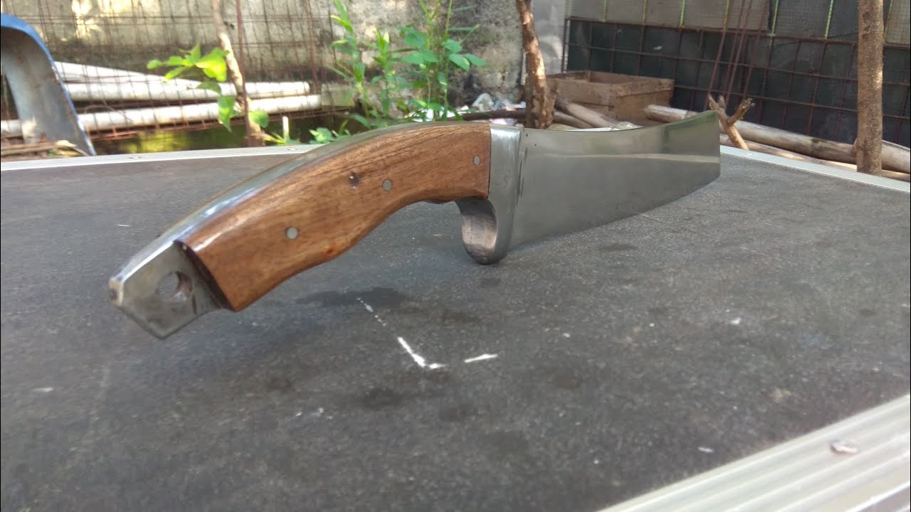 Membuat pisau/golok tebas chopper asal jadi