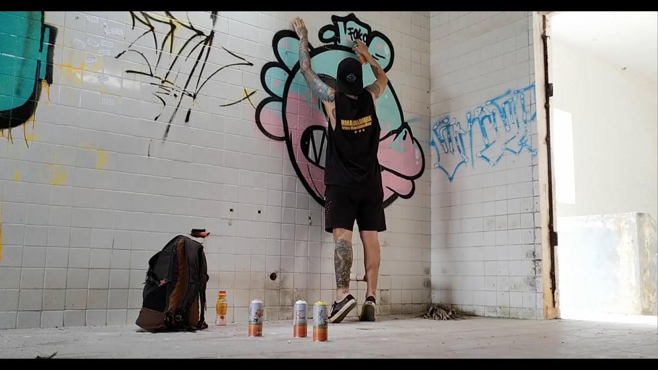 GRAFFITI en un lugar abandonado RAW throwup #2 - México - FOKOGRAFO 