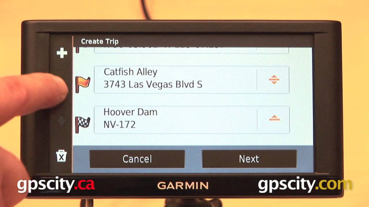 Garmin nuvi 66LMT: Using Trip Planner/Creating a Route