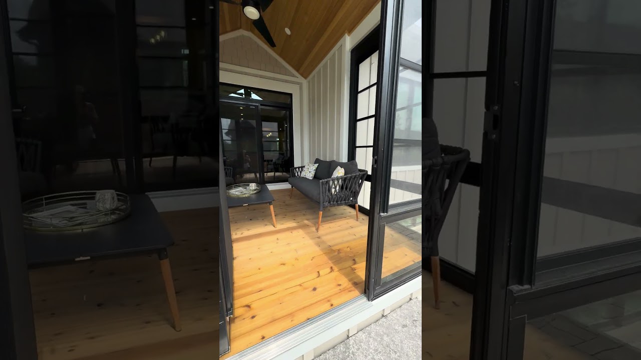 Backyard bliss: bbq, fire pit, and a three season porch&mdash;your ideal space to unwind. #backyarddesign