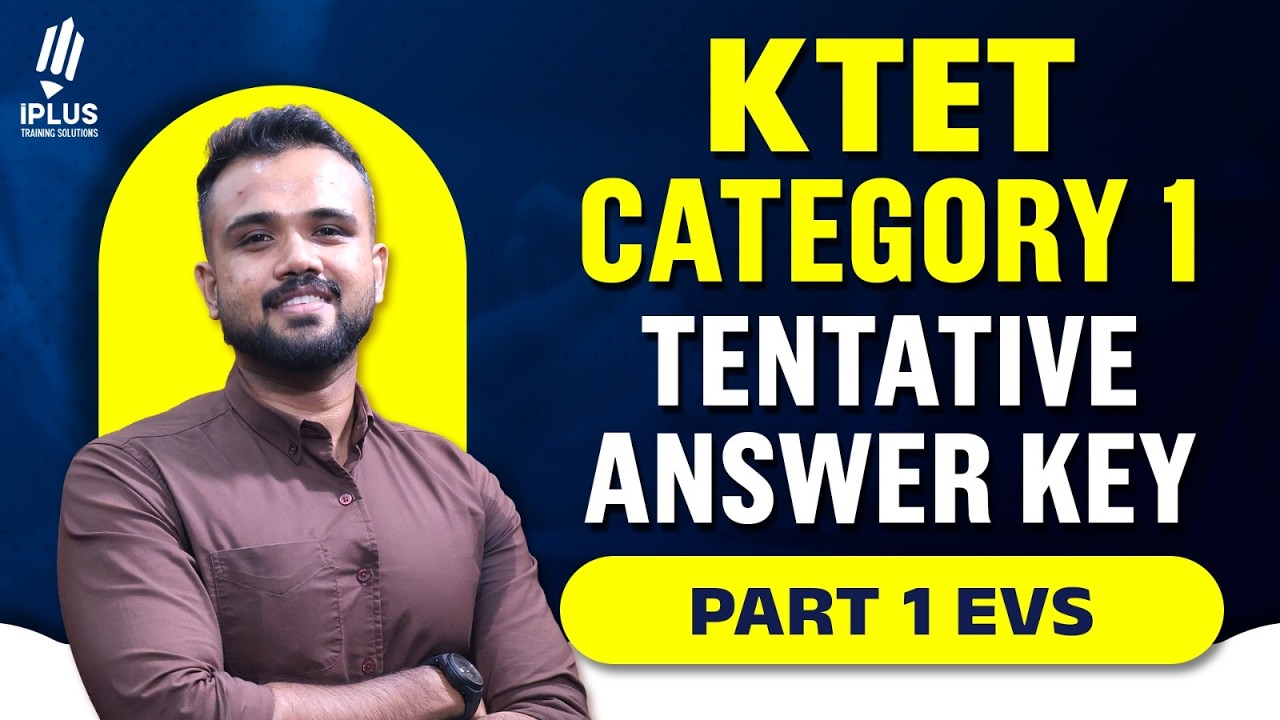 KTET CAT 1 | Part 1 EVS | Tentative Answer Key | 21-02-2026