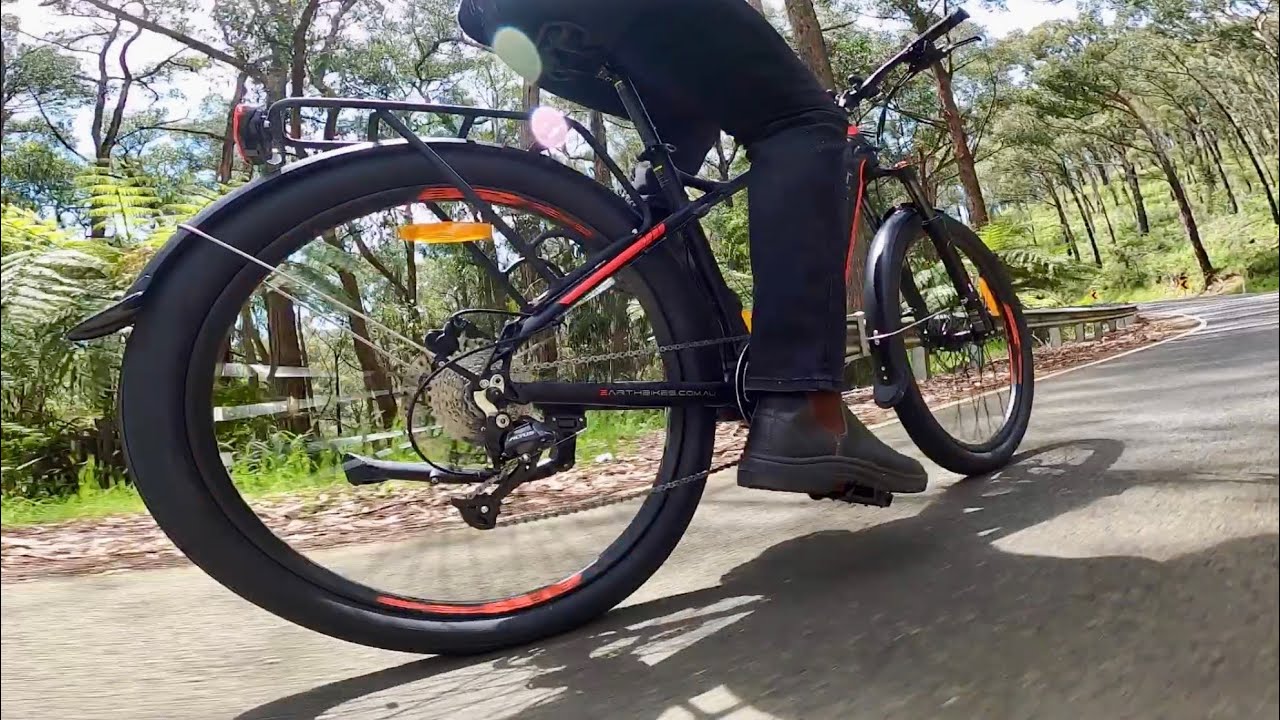 Electric bike vs 1 in 20. Our favourite hill in Melbourne. Earth T-Rex 650B E-bike