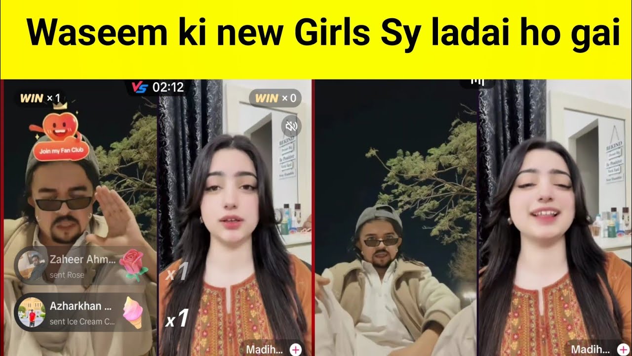 Waseem vs New Girl Madiha TikTok live punishment match turned into a heated fight! 😱🔥